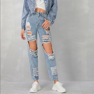 Ripped boyfriend SHEIN jeans size XS
